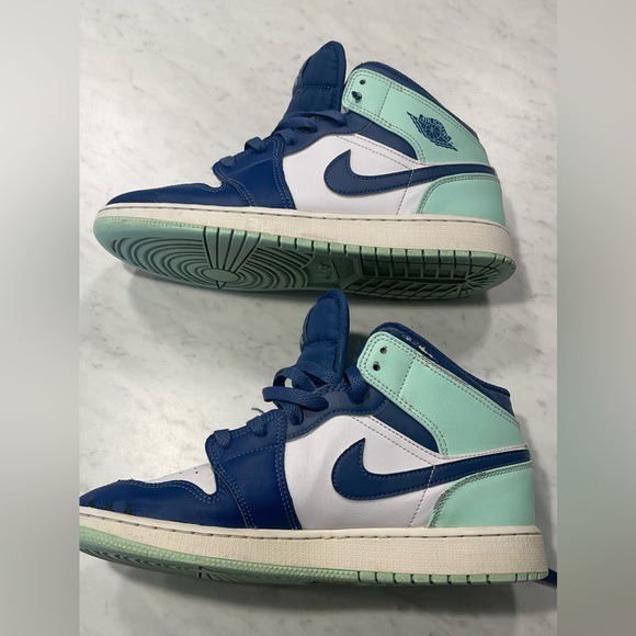 *USED* Air Jordan 1 Mid Mint Foam - Picture 1 of 14